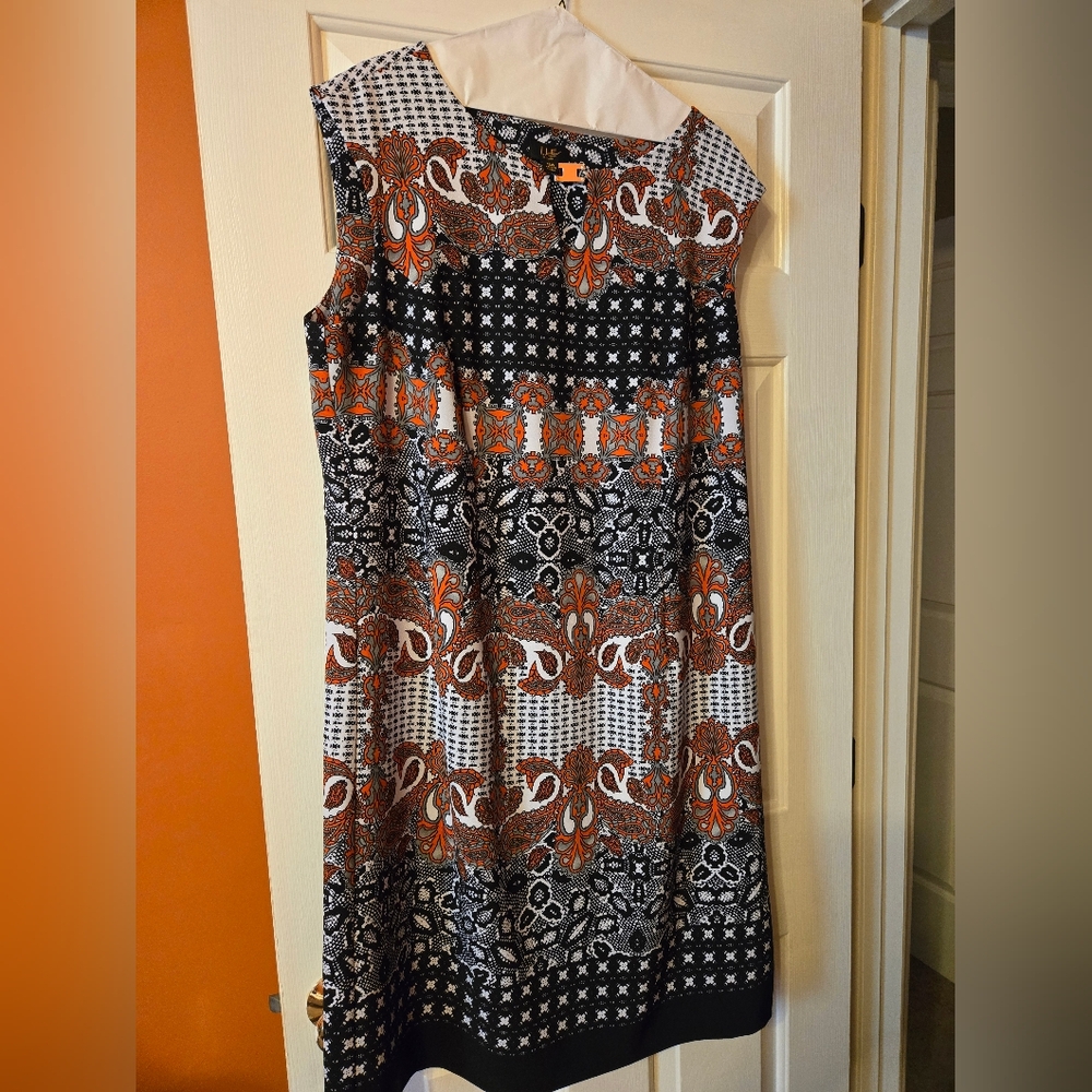 Elegant Multicolor Patterned Dress